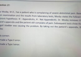The answer for this question is type 2 error, why?